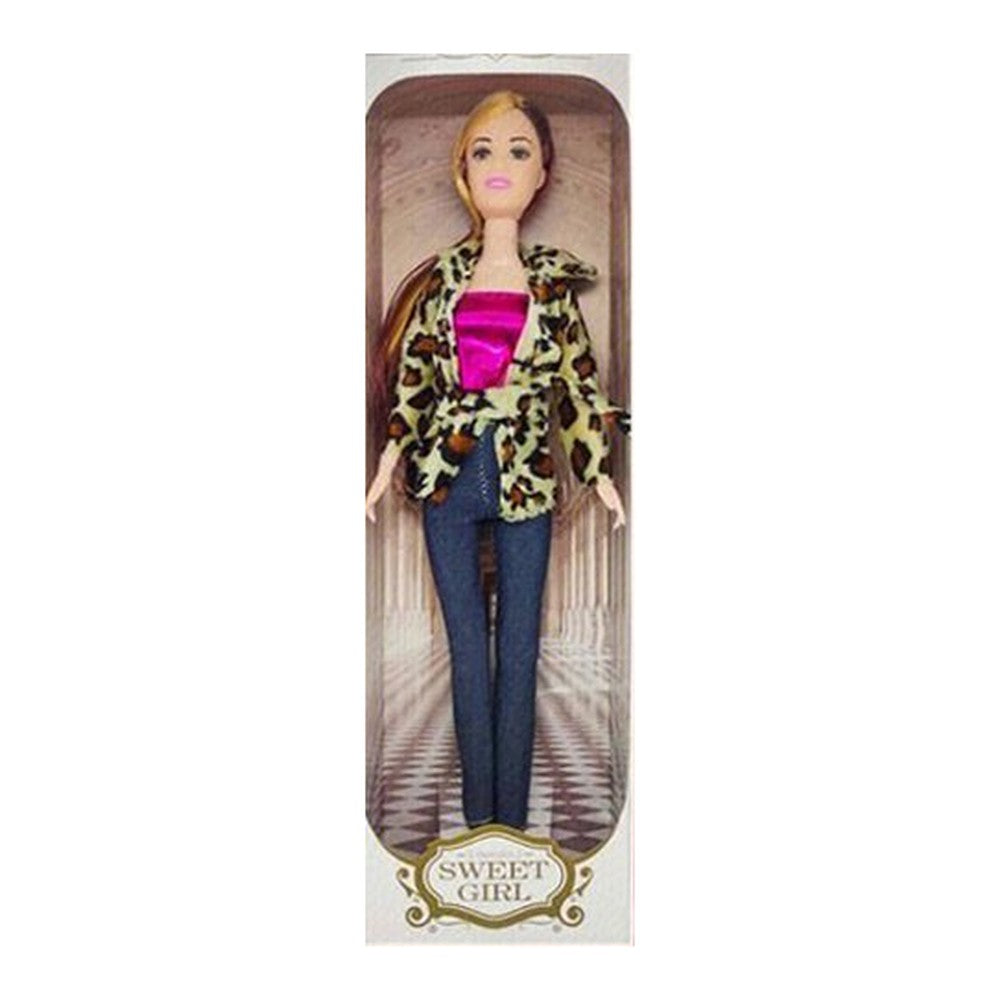 Boneca Fashion 30 Cm Altura - Padrão Leopardo