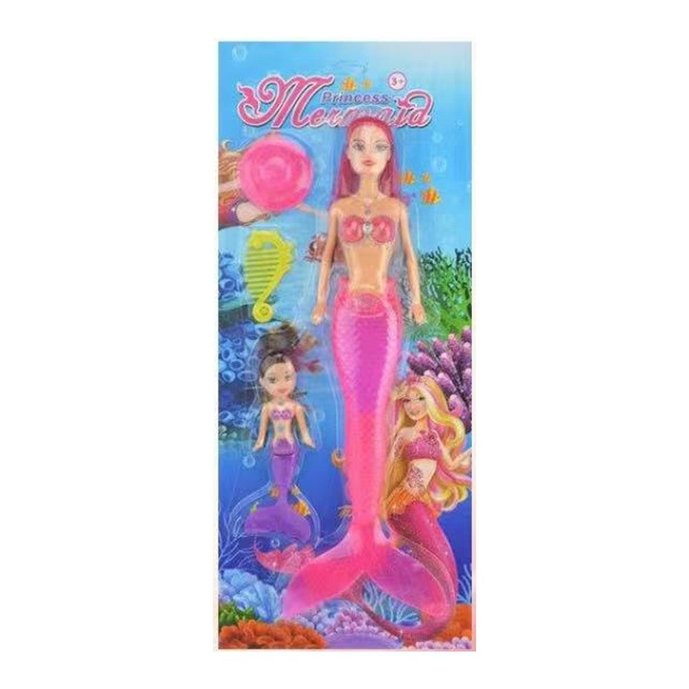 Boneca Sereia c/ Luz 34 Cm Altura - Rosa