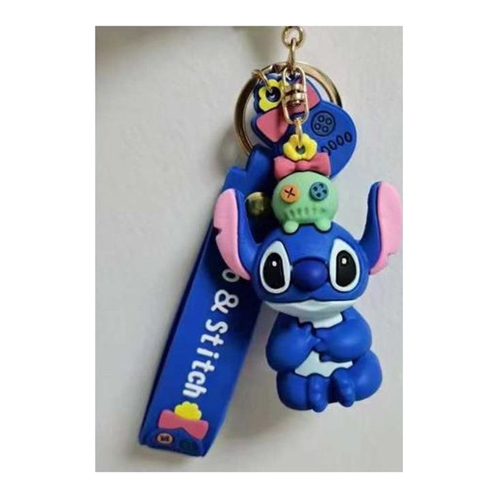 Porta-Chaves Stitch Brincalhão - c/ Scrump na Cabeça
