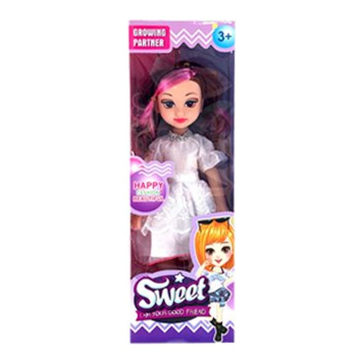 Boneca Sweet c/ Som - Vestido Branco