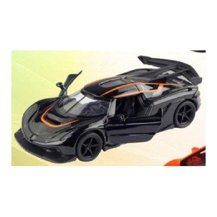 Lamborghini de Metal de Recuo 1:32 em Caixa com Janela - Preto