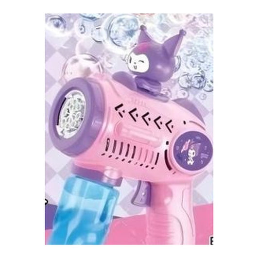 Pistola Automática de Bolhas de Sabão Kuromi - Roxa