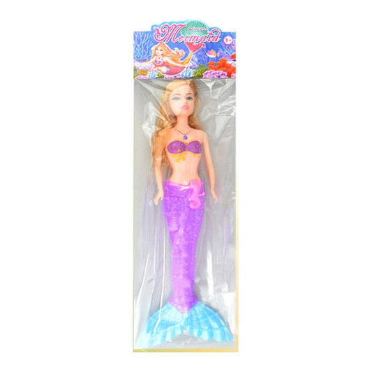 Boneca Sereia 13 Cm Altura - Roxa