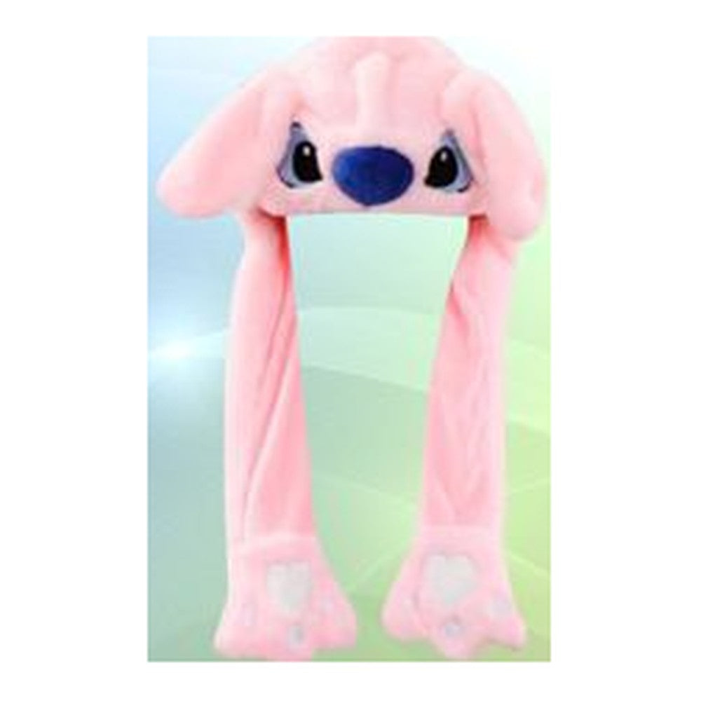 Gorro Felpudo Stitch - Rosa
