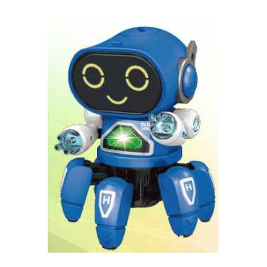 Robot Elétrico c/ Som e Luz 20 x 14 Cm - Azul