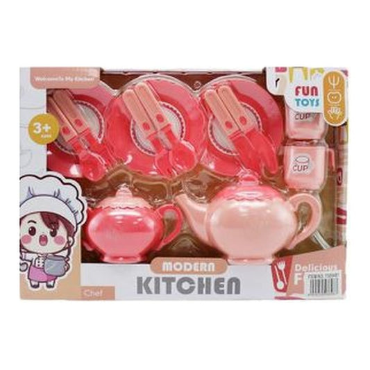 Utensílios de Mesa 35x25x5Cm - Rosa