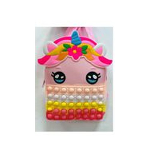 Bolsa Bubble Unicórnio - Rosa Clara