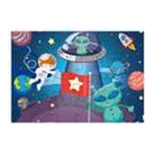 Puzzle Universo 24 peças - Astronauta e OVNI