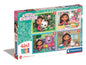 Puzzle Clementoni Gabby's Dollhouse 3-6-9-12 pçs