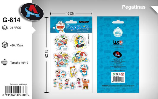 Autocolantes Tema Doraemon 10 x 19 Cm