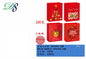 Pack 12 Sacos de Presente de Natal Árvore Vermelha e Dourada 18 x 24 x 8,5 Cm