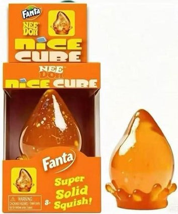 Squishy Gota com Brilhantes em Caixa Tema Refrigerantes - Laranja Tema Fanta