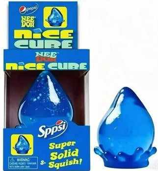 Squishy Gota com Brilhantes em Caixa Tema Refrigerantes - Azul Tema Pepsi