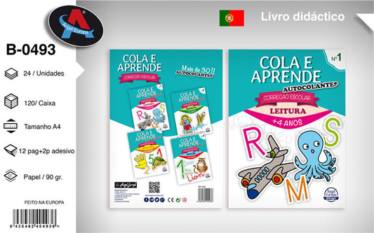 Livro Cola e Aprende - Correção Escolar: Leitura
