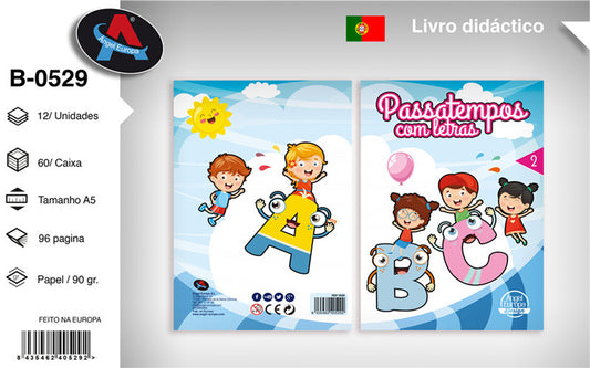 Livro de Passatempos com Letras