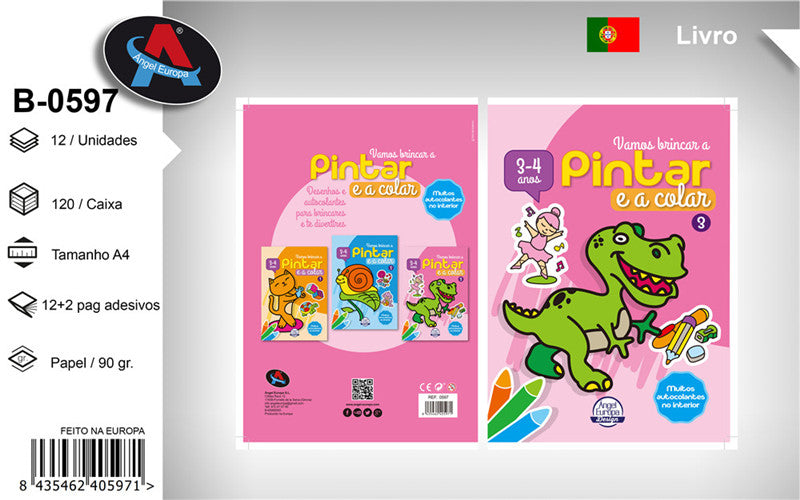 Livro para Colorir e Colar