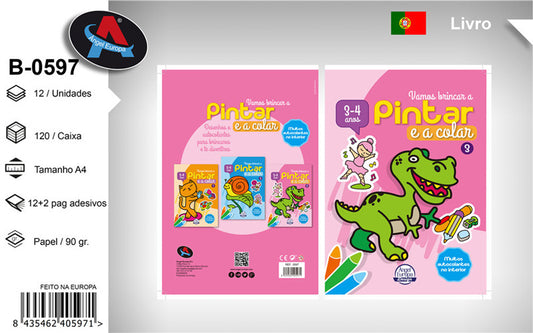 Livro para Colorir e Colar