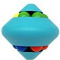 Pião Puzzle de Bolinhas - Azul