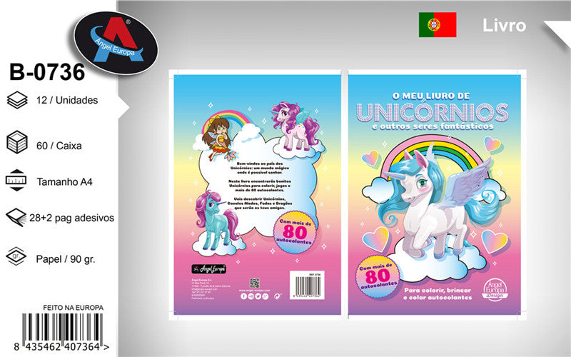 Livro para Colorir Unicórnios