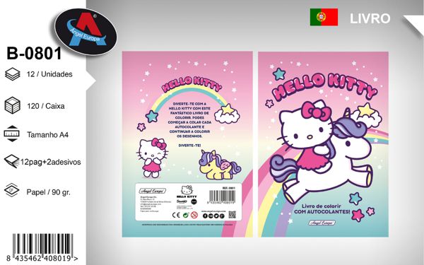 Livro para Colorir Hello Kitty