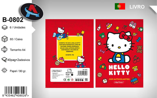 Livro para Colorir Hello Kitty