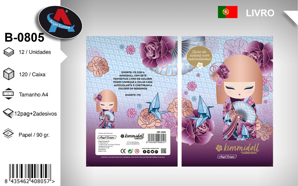 Livro para Colorir Kimmidoll