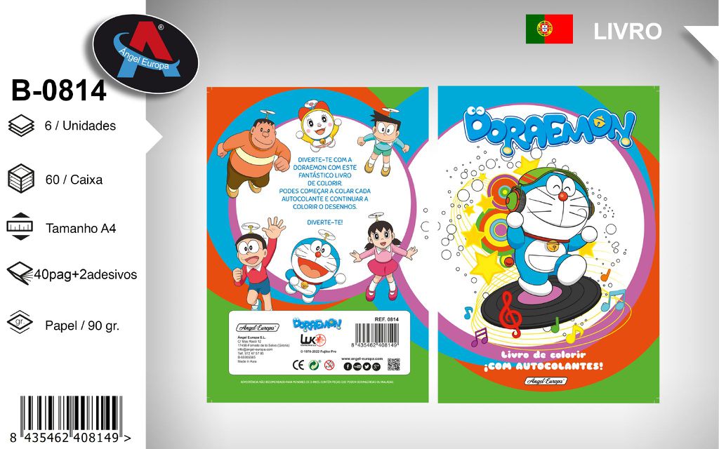 Livro para Colorir Doraemon