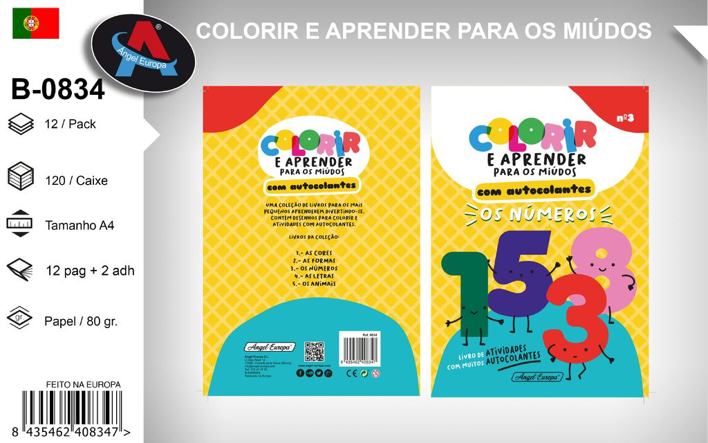 Livro para Colorir e Aprender - Os Números