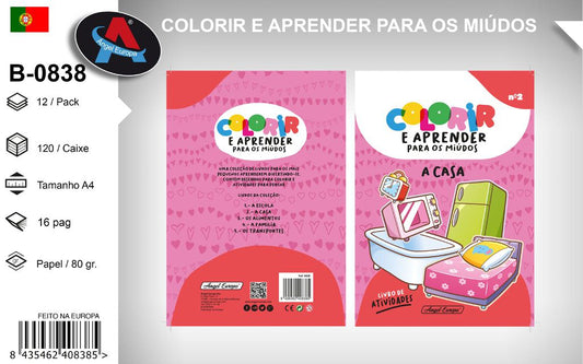 Livro para Aprender e Colorir - A Casa