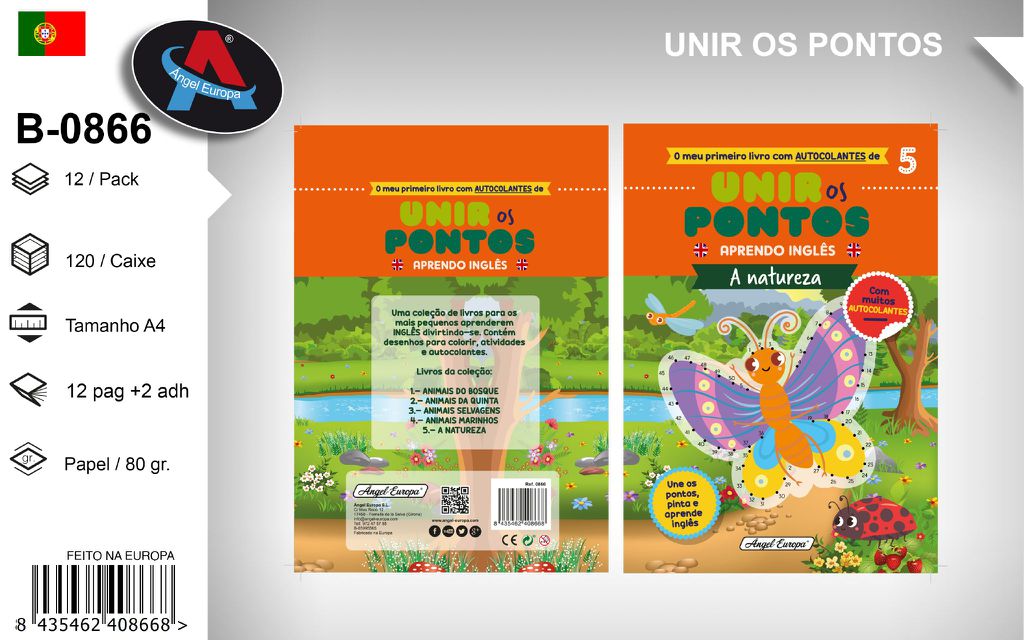 Livro "Unir os Pontos - Aprendo Inglês" A Natureza