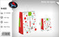 Pack 12 Sacos de Presente de Natal Xmas Time Branco Tamanho L