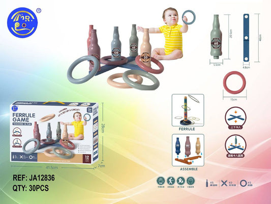 Jogo de Argolas Garrafas 12 Peças
