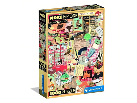 Jogo Clementoni 1000 pçs puzzle More is more books & writing
