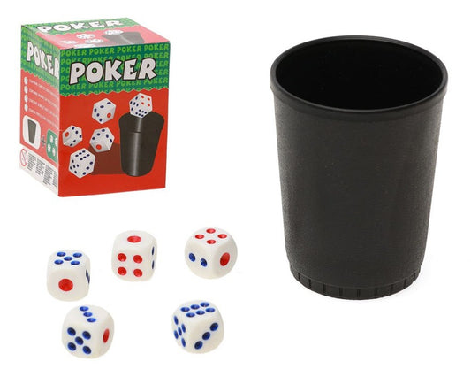 Jogo de Mesa - Copo de Póquer com Dados