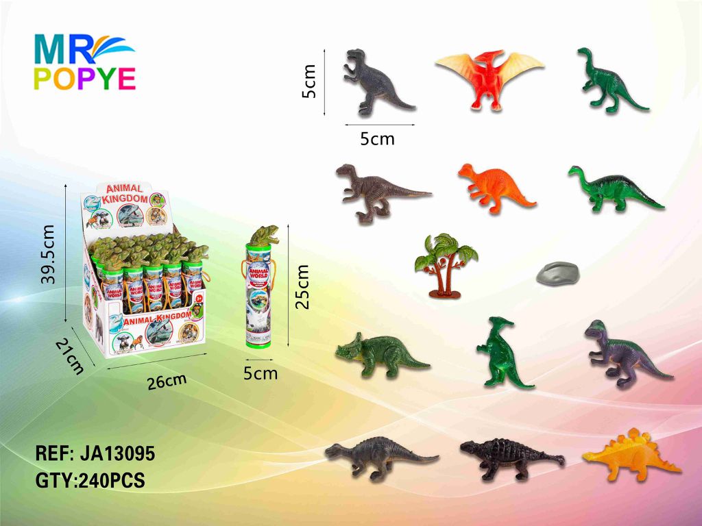Conjunto de Dinossauros 12 Peças