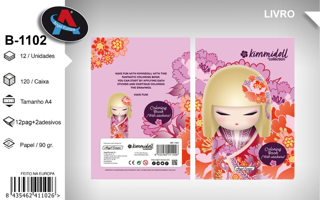 Livro para Colorir Kimmidoll
