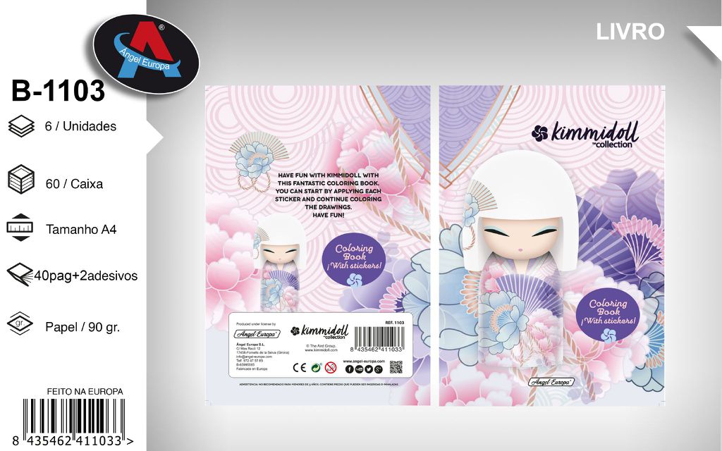 Livro para Colorir Kimmidoll