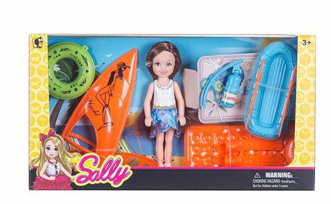 Boneca Sally Praia 14 Cm