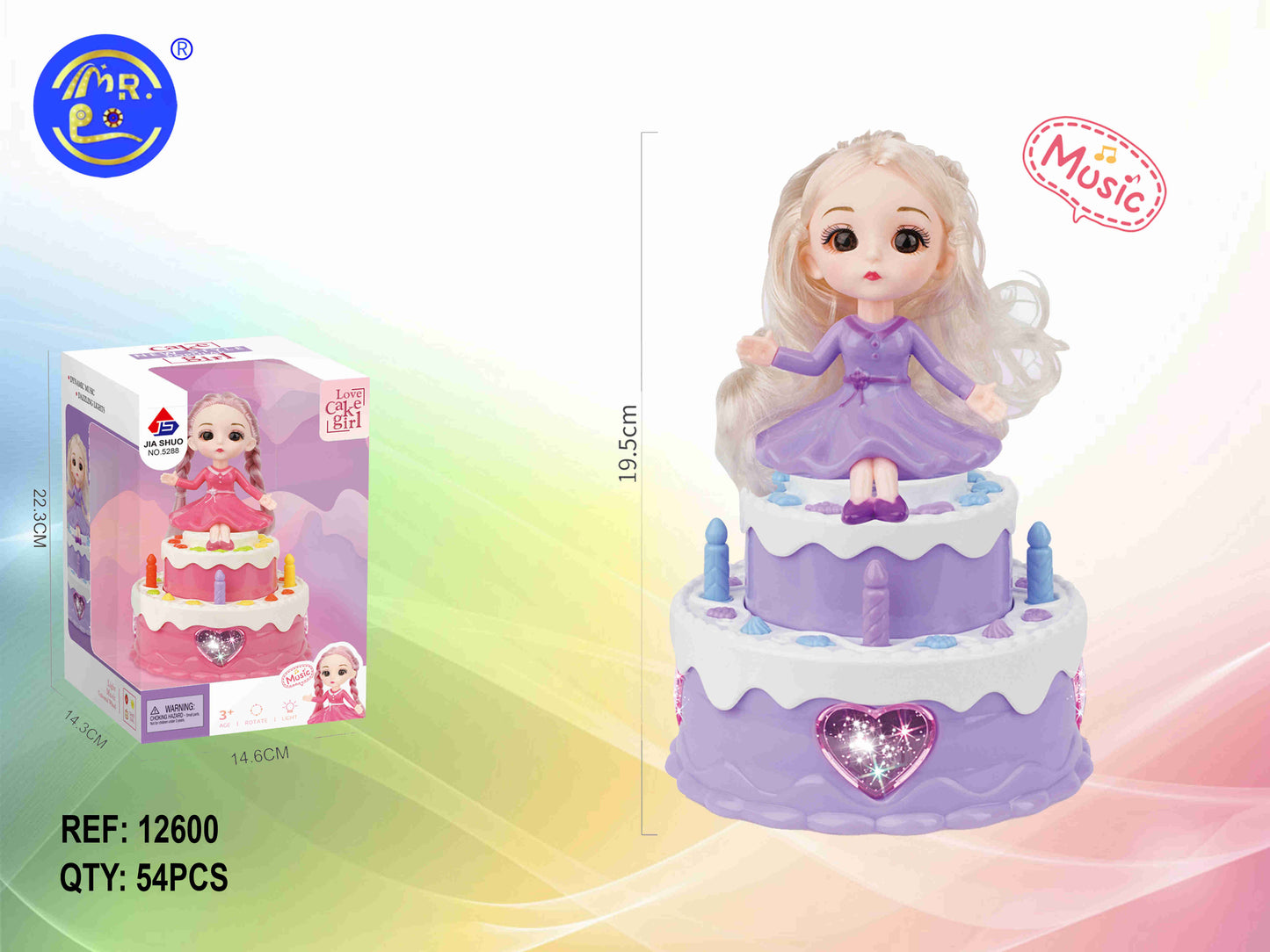 Princesa Dançarina c/ Som e Luz