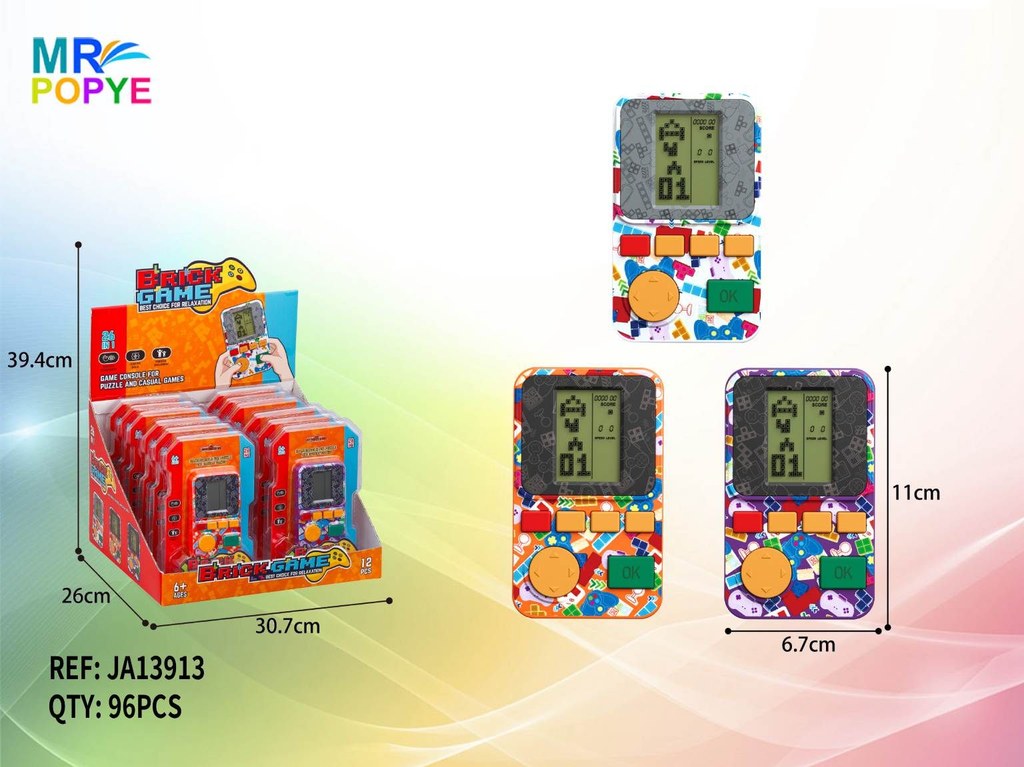 Consola de Jogos Portátil Brick Game 11 x 6,7 Cm