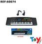 Teclado Eletrónico com Microfone e Transformador 78,5 Cm