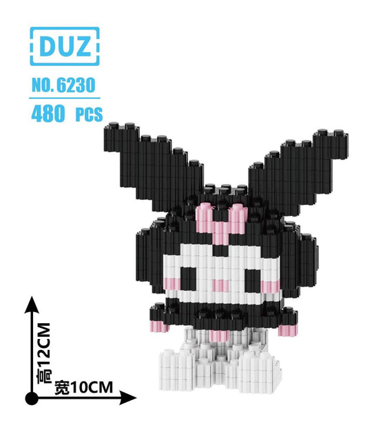 Figura de Micro-Blocos Kuromi 12 Cm (480 Peças)