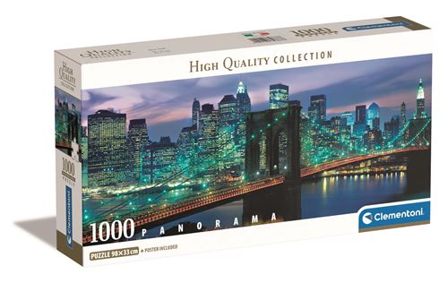 Jogo Clementoni puzzle 1000 pçs panorama New York