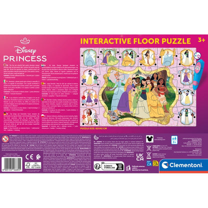 Tapete Puzzle com Jogo Interativo Princesas Disney Clementoni