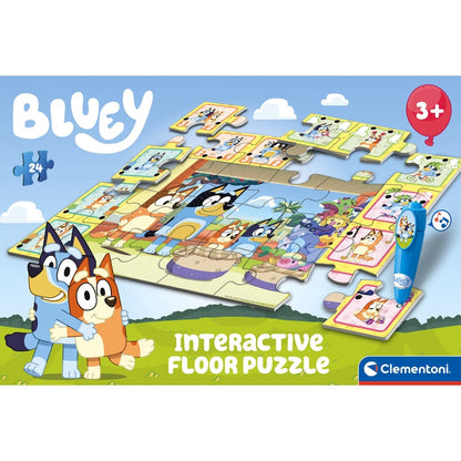 Tapete Puzzle com Jogo Interativo Bluey Clementoni