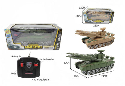 Tanque Telecomandado 4 Canais 28x12x12 CM