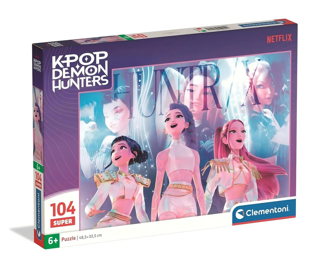 Jogo Clementoni puzzle 104 pçs Super KPop Demon Hunters