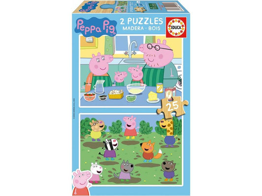 Puzzle Educa Peppa Pig 2x25