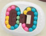 Puzzle de Bolinhas Oval - Branco