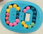 Puzzle de Bolinhas Oval - Azul